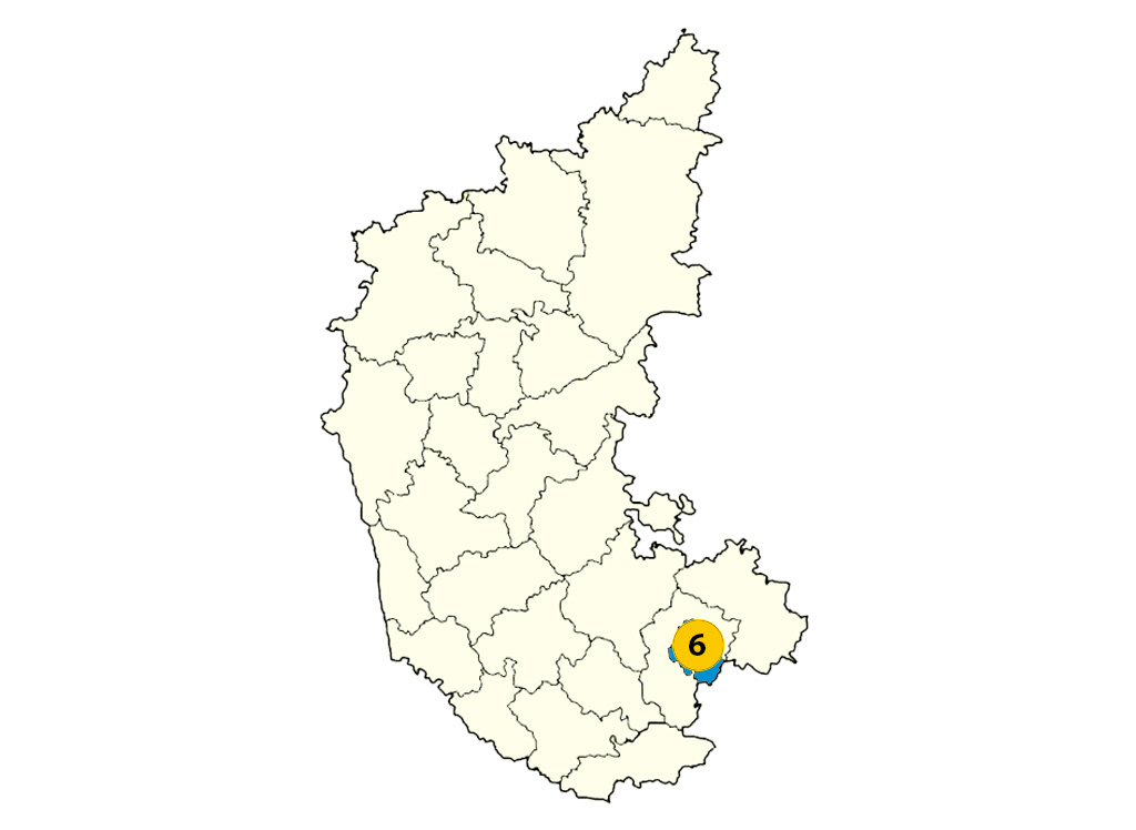 Karnataka CoE locations map